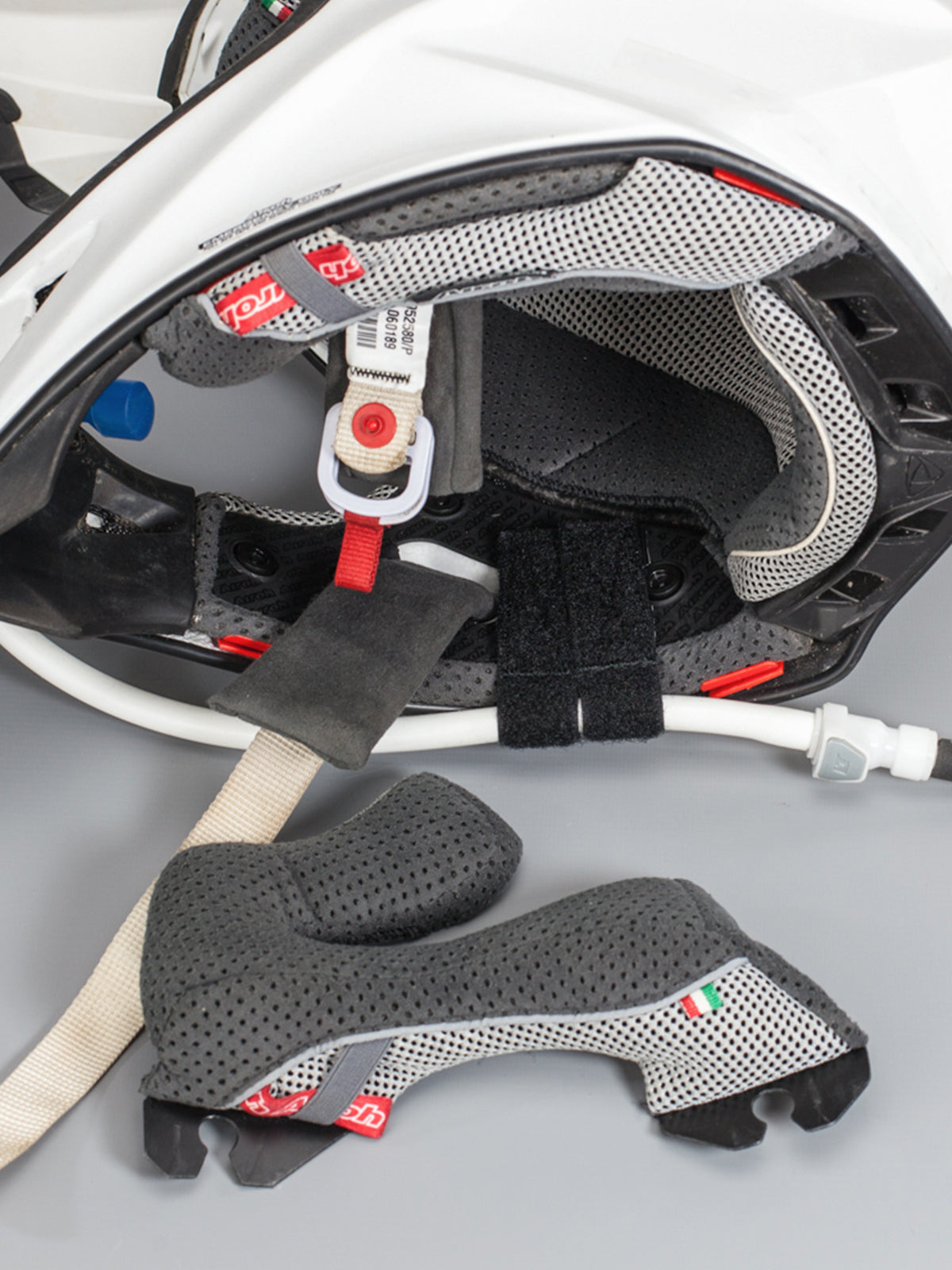 Kriega Hands-free Kit bring attached to helmet